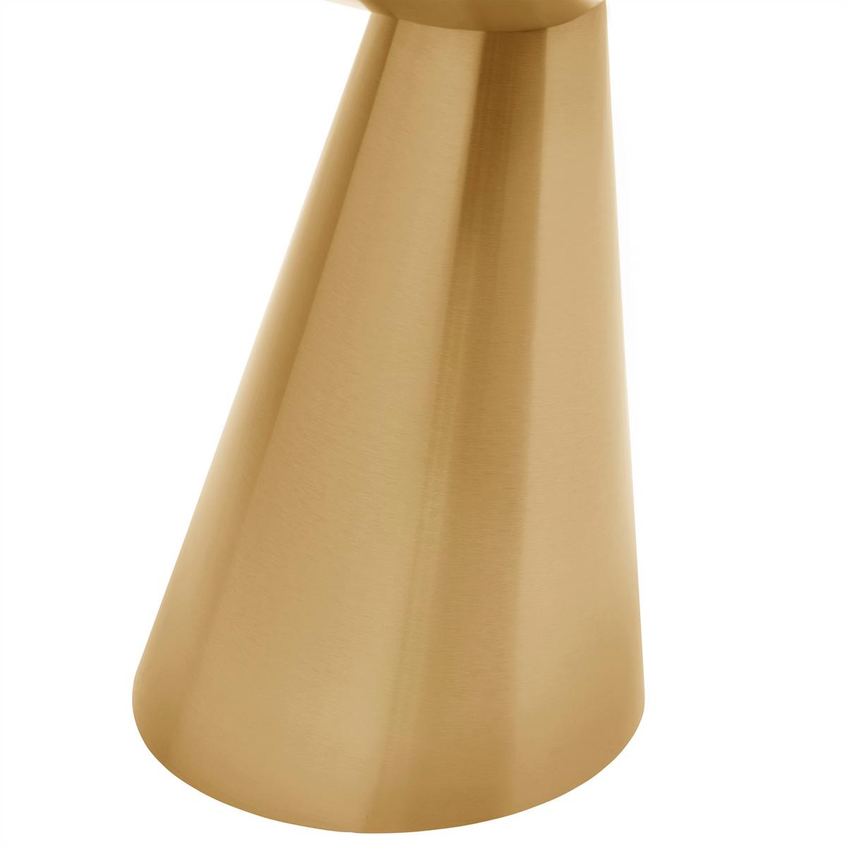 Masă auxiliară KACY -TREND- - auriu, Romantik / Landhaus, metal (40/45/40cm) - Premium Living