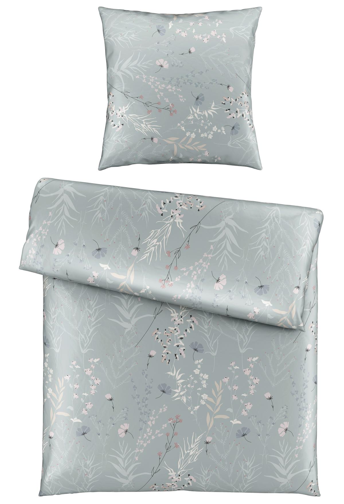 Bettwäsche Lina XL Grau ca. 155x220cm - Grau, KONVENTIONELL, Textil (155/220cm) - Mömax