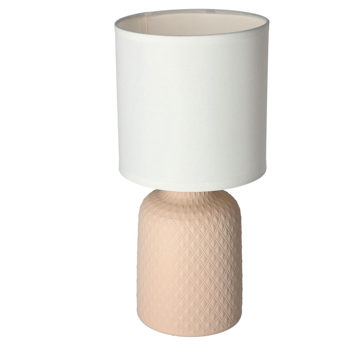 Stolna Svjetiljka 41-79879 - bijela/bež, Konvencionalno, tekstil/plastika (15/15/32cm)