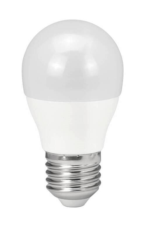 LED Fényforrás G45 E27 8w, 3000k - fehér, műanyag