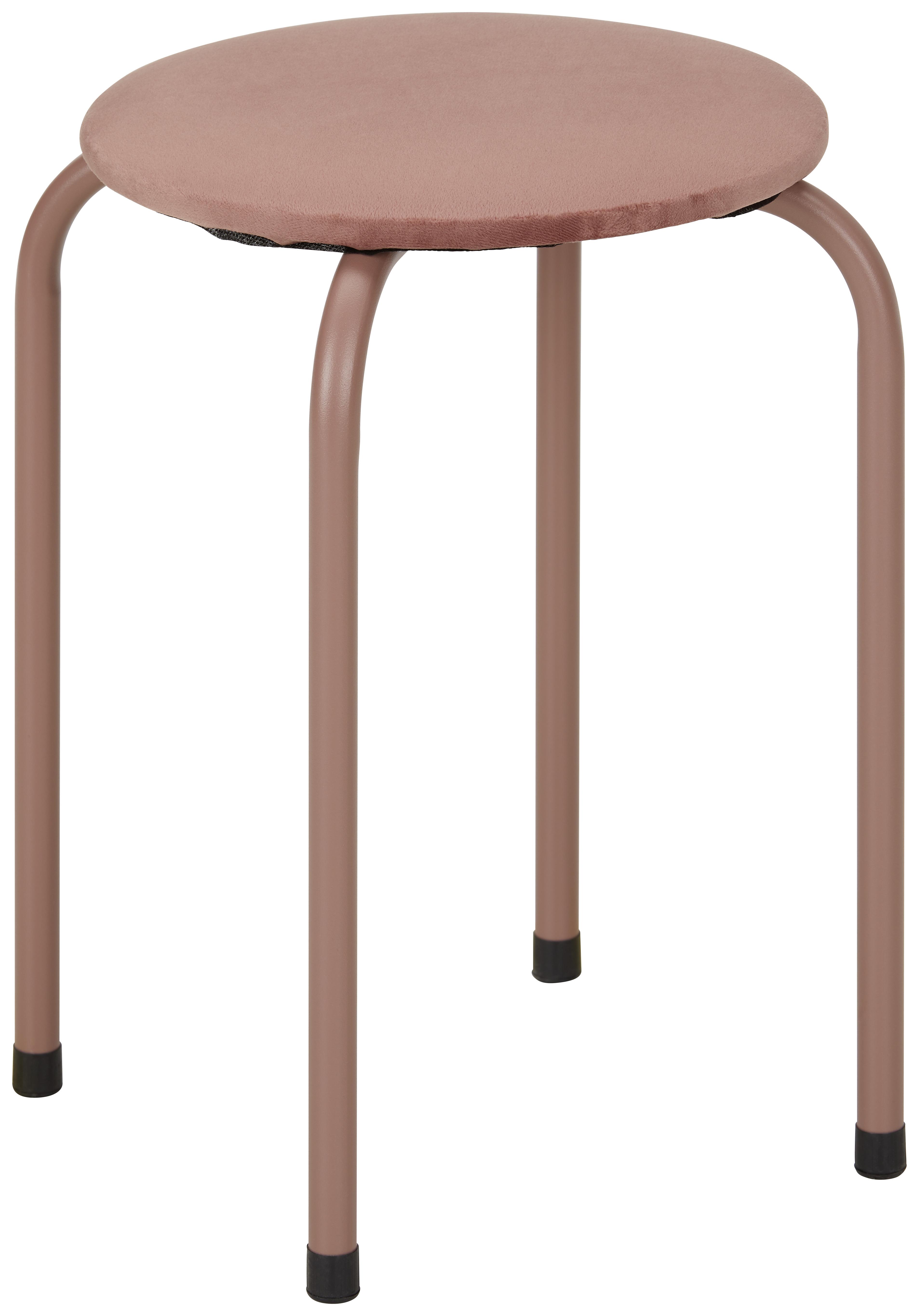 Ülőke Rózsaszín Isabelle - Rózsaszín, konvencionális, Fém/Textil (30/45cm) - Modern Living