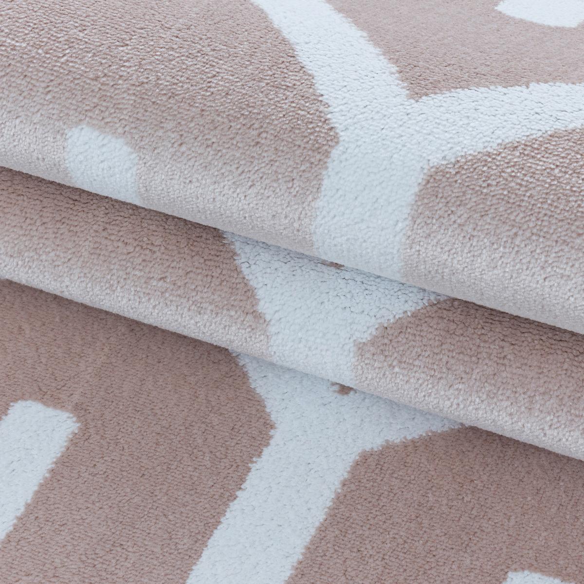 Webteppich Costa Pink ca. 200x290cm - Pink, Design, Textil (200/290cm)