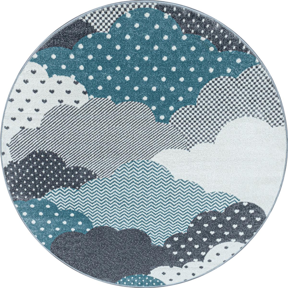 Kinderteppich Bambi Blau Ø ca. 160cm - Blau, Trend, Textil (160cm) - Ben'n'jen