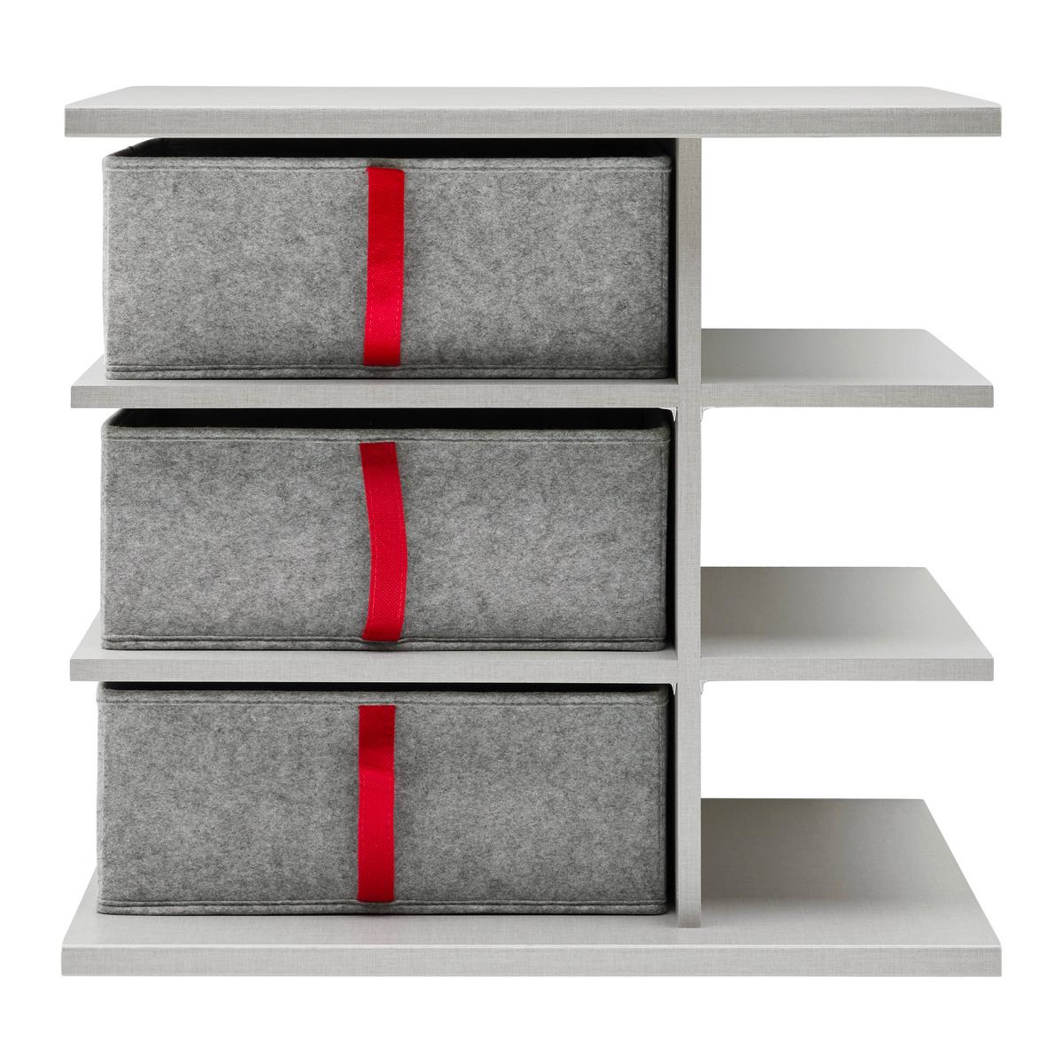 Regaleinsatz Zubehör in Grau - Grau, Holzwerkstoff/Textil (67cm) - Mömax