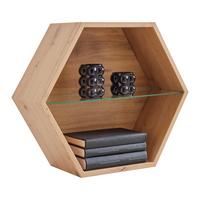 Etajeră de perete EDGE - stejar Artisan, Modern, material pe bază de lemn (51/44/19cm) - Modern Living