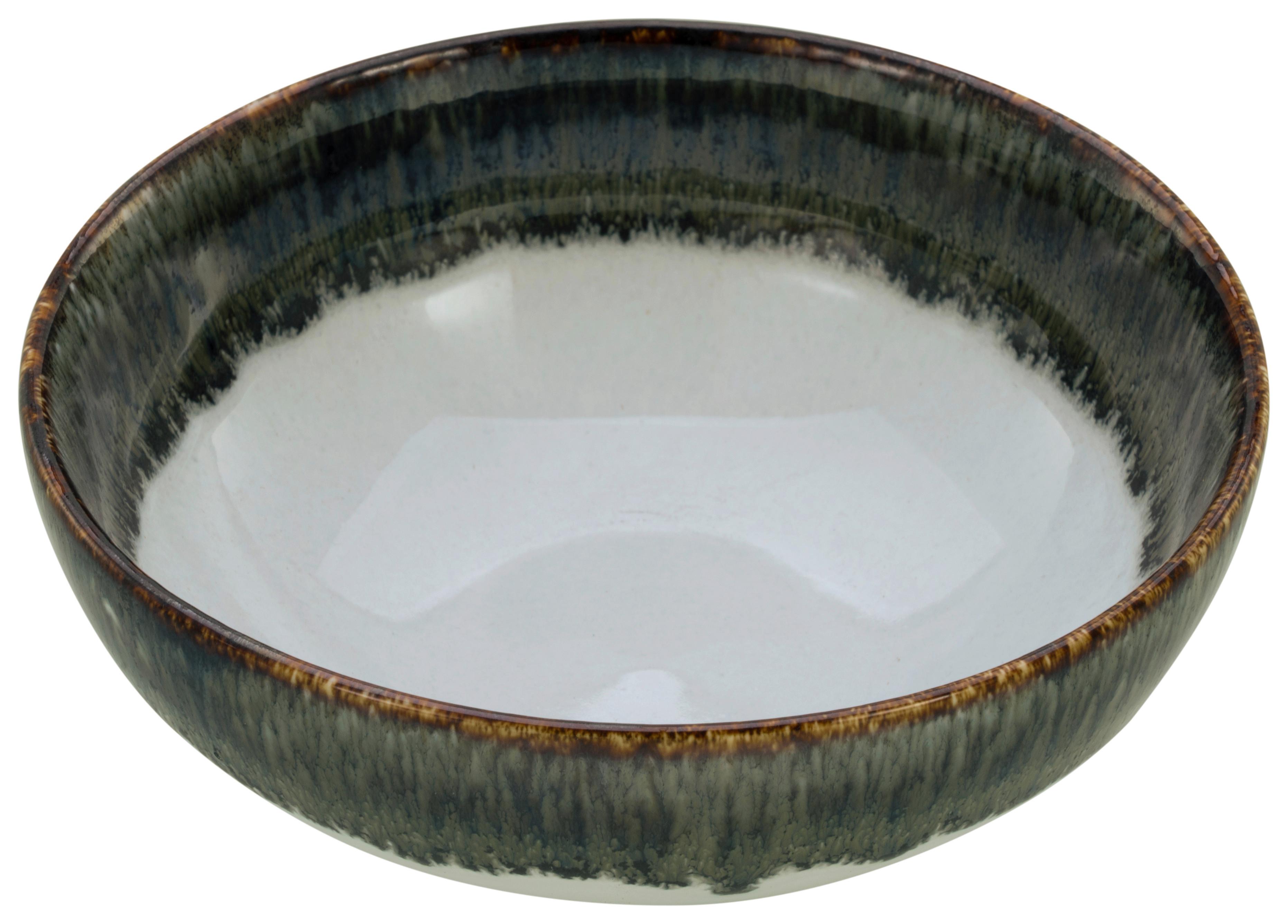 Schale Cascade Stein - Grau, Modern, Keramik (17.5/8/8 cmcm) - Creatable