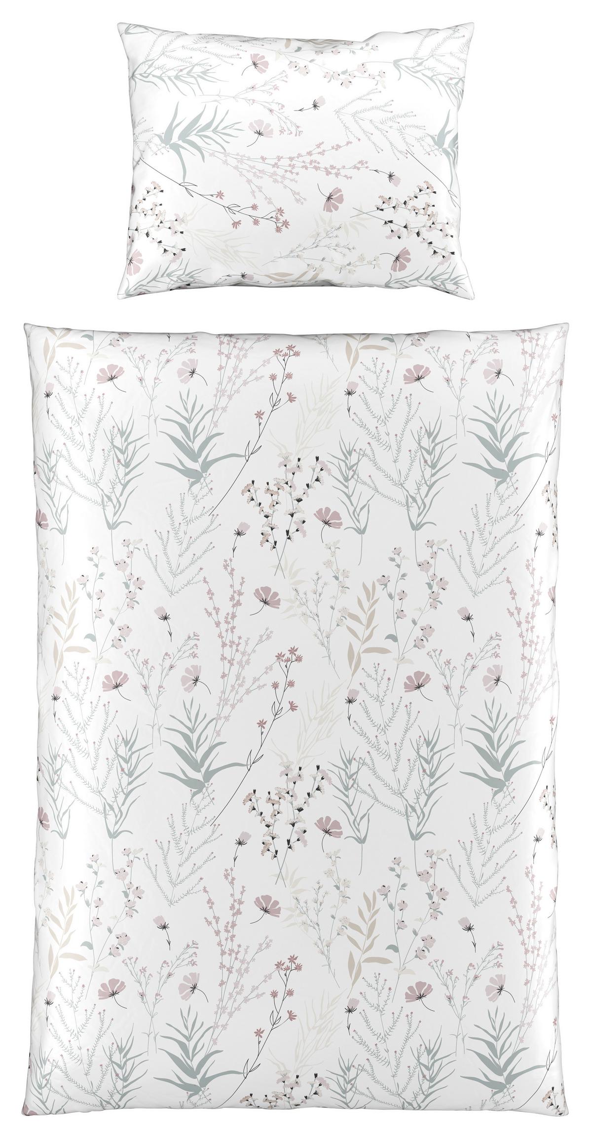 Posteljina Lina 140x200/60x80 Cm - bijela, Konvencionalno, tekstil (140/200cm) - Mömax