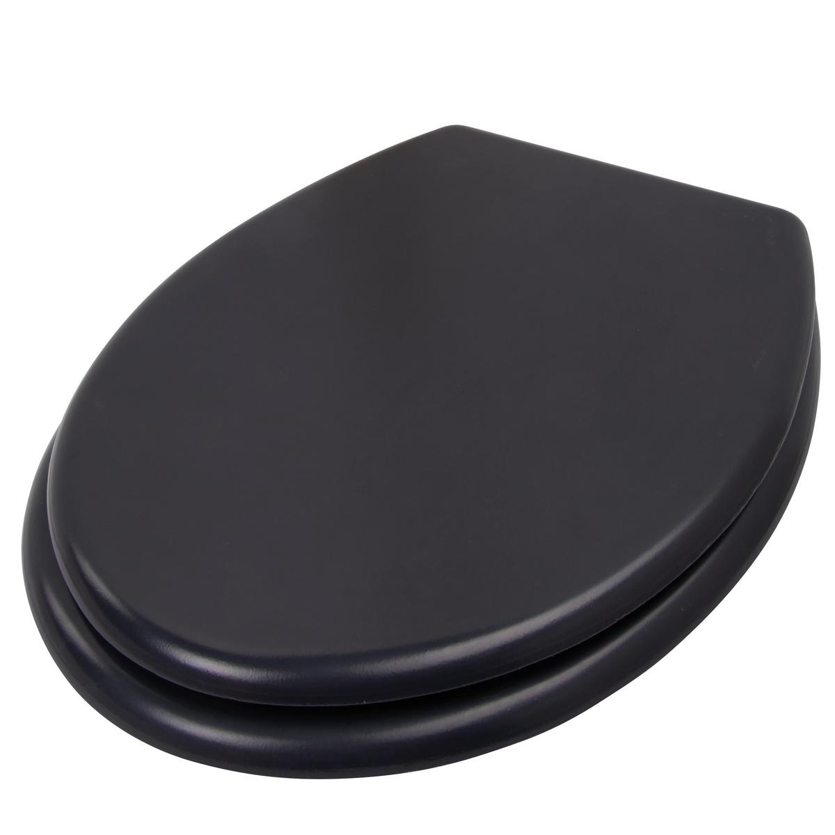 DESKA SEDESOWA WC-SITZ ANTHRAZIT - antracytowy, Basics, tworzywo sztuczne (45/36/5cm)