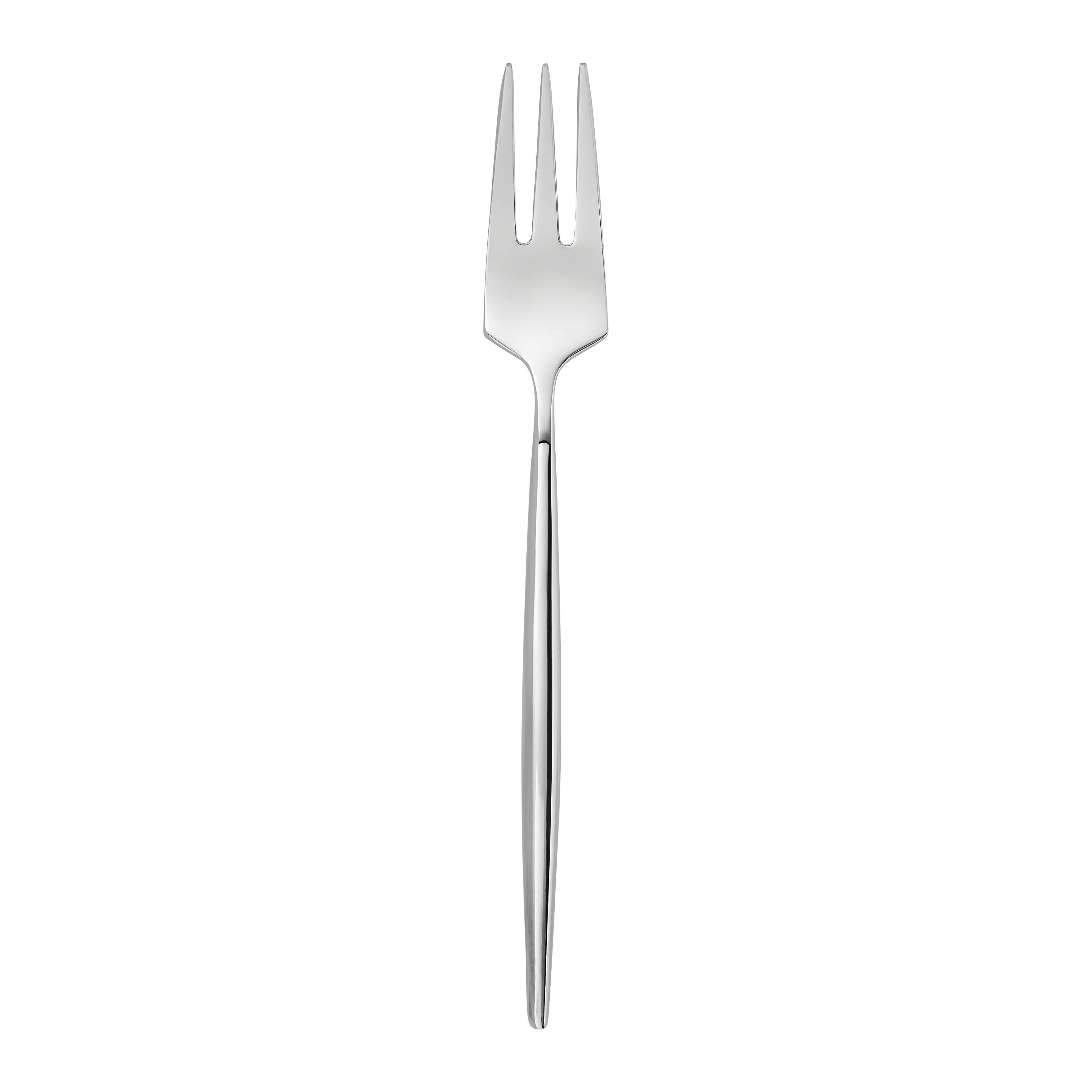 Desertne Vilice Elegance - barve nerjavečega jekla, Moderno, kovina (15cm) - Mömax