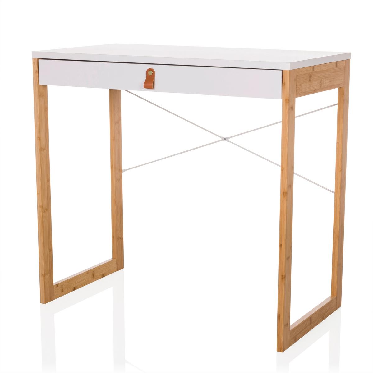 Pisalna Miza Tarolo, Bela - bela, Moderno, leseni material/les (80/75/42cm) - MID.YOU