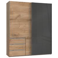Ormar S Kliznim Vratima Level 36c - siva/boje hrasta, Moderno, drvni materijal (200/236/65cm) - Modern Living