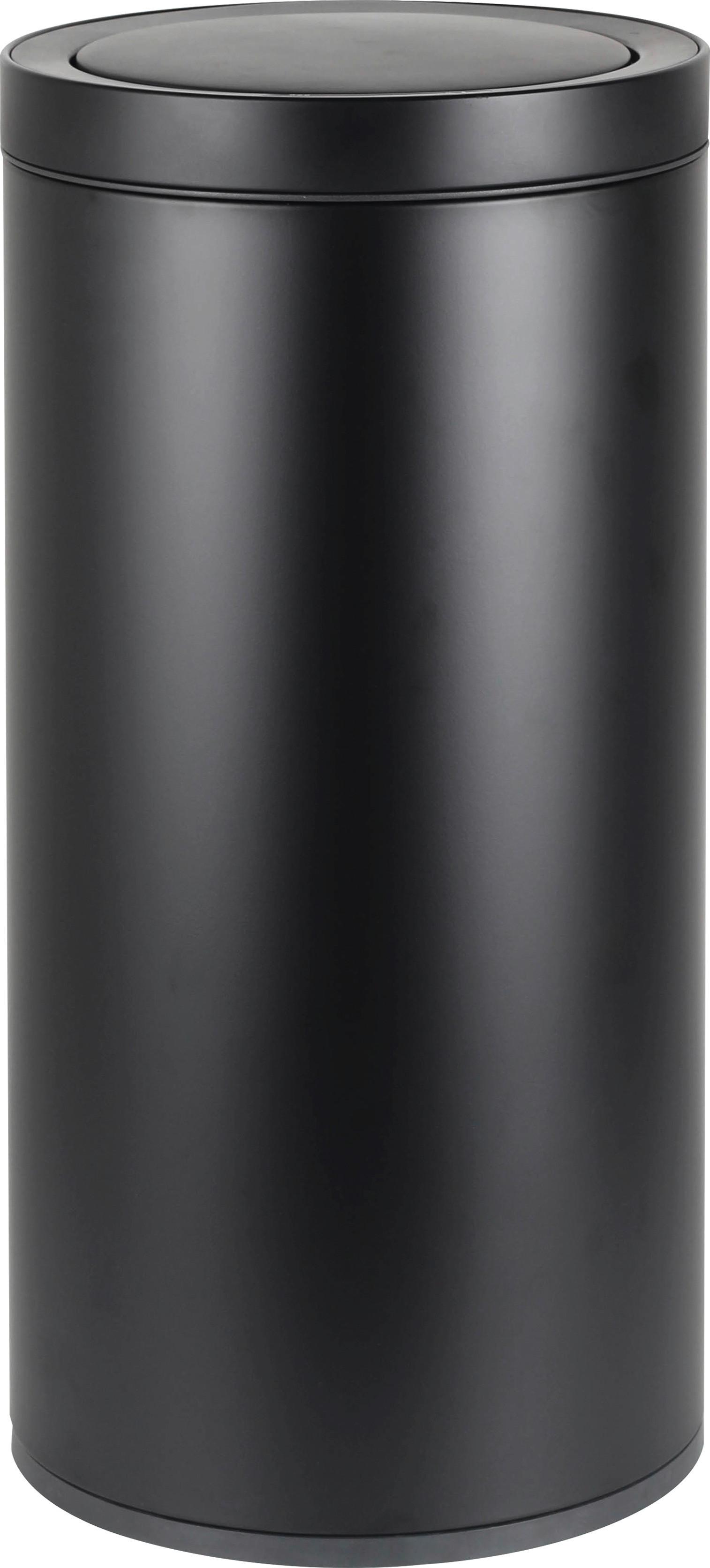 KOSZ NA ODPADY SK22152-004 - czarny, Basics, tworzywo sztuczne/metal (31/63cm) - Novel