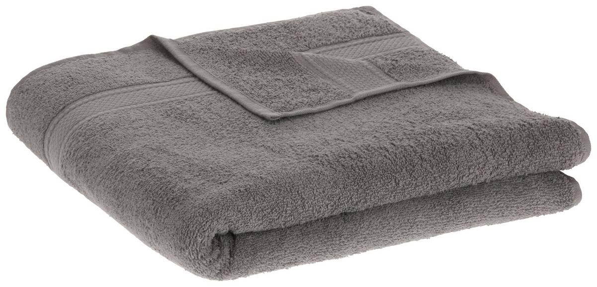 Duschtuch Cindy in Grau ca.70x140cm - Grau, Textil (70/140cm) - Modern Living