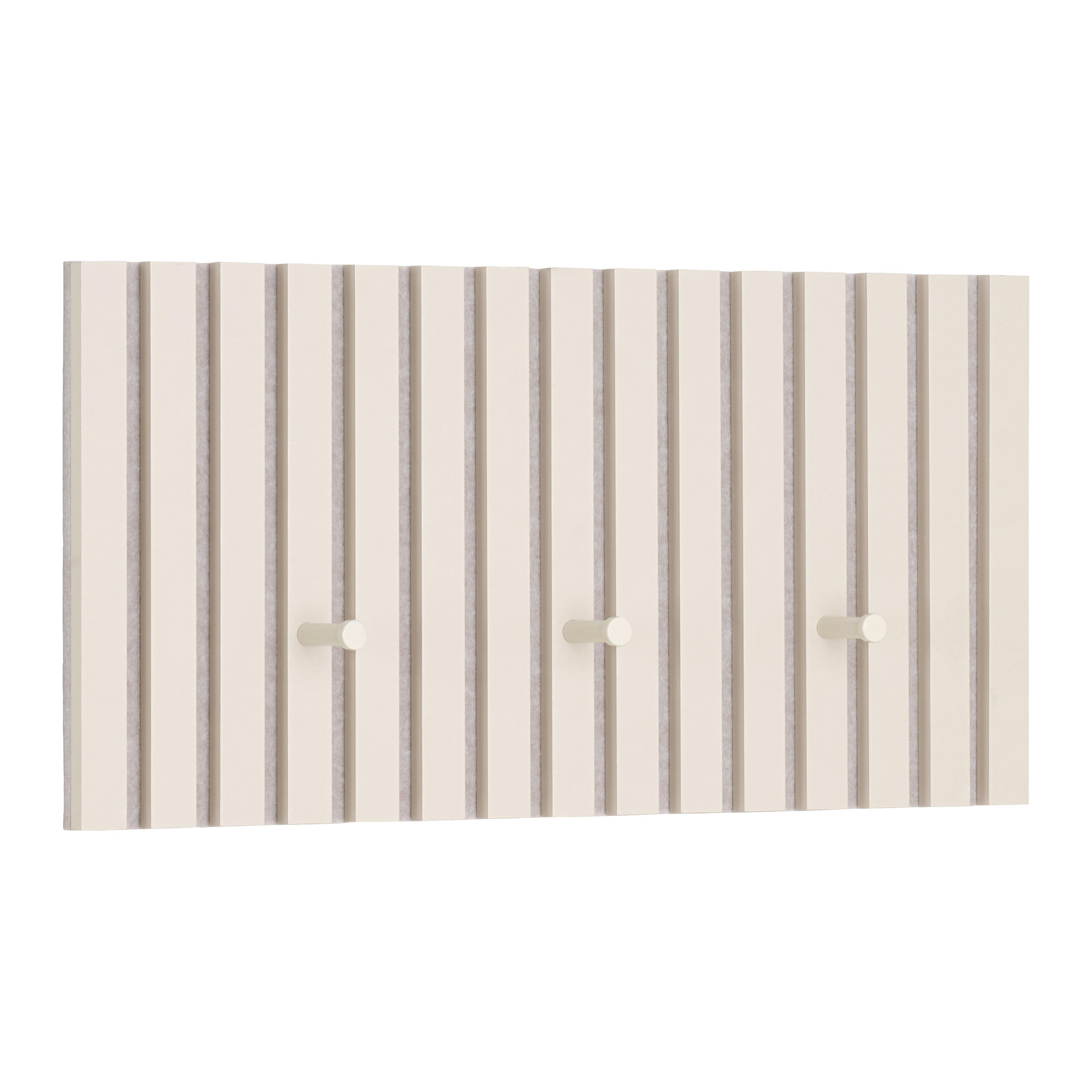 Stenski Obešalnik Grace - peščene barve, Moderno, tekstil/leseni material (60/30/7,5cm) - Mömax