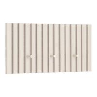 Stenski Obešalnik Grace - peščene barve, Moderno, tekstil/leseni material (60/30/7,5cm) - Mömax
