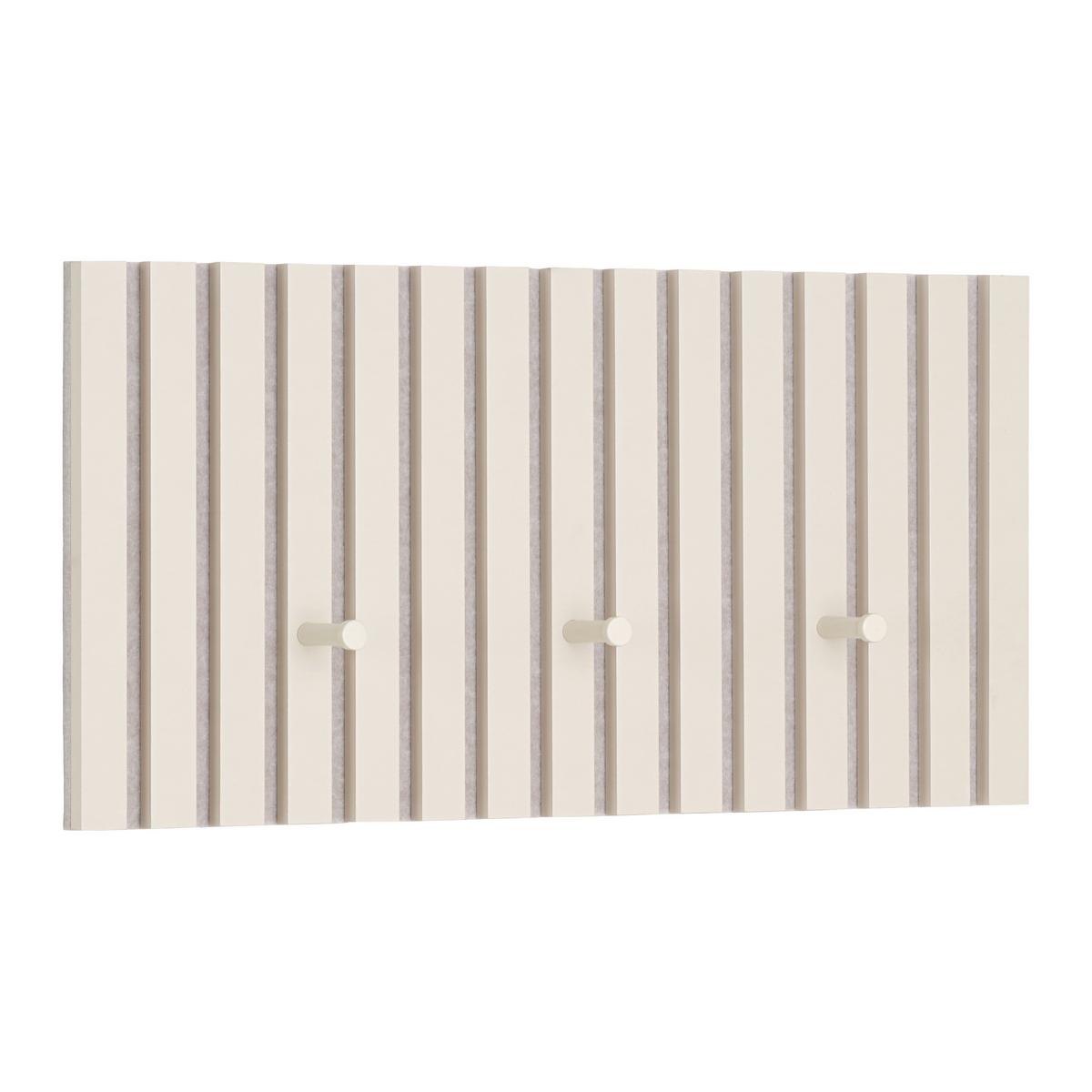 Stenski Obešalnik Grace - peščene barve, Moderno, tekstil/leseni material (60/30/7,5cm) - Mömax