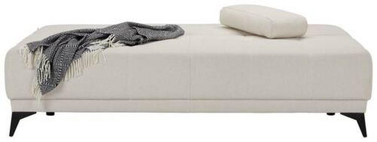 Schlafsofa in Weiß - Schwarz/Weiß, MODERN, Textil (195/77/100cm) - Mömax