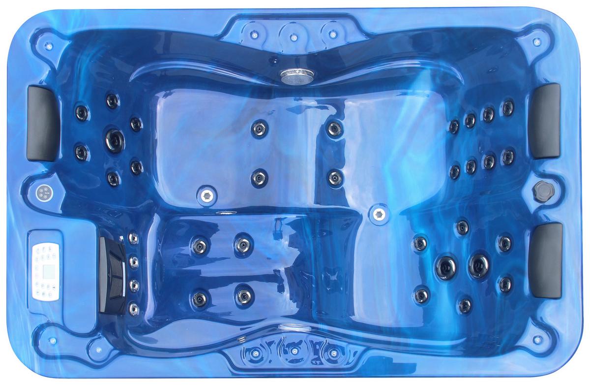 Whirlpool Outdoor Set Blau ca. 130x70x205cm - Blau, Basics, Kunststoff (130/70/205cm)