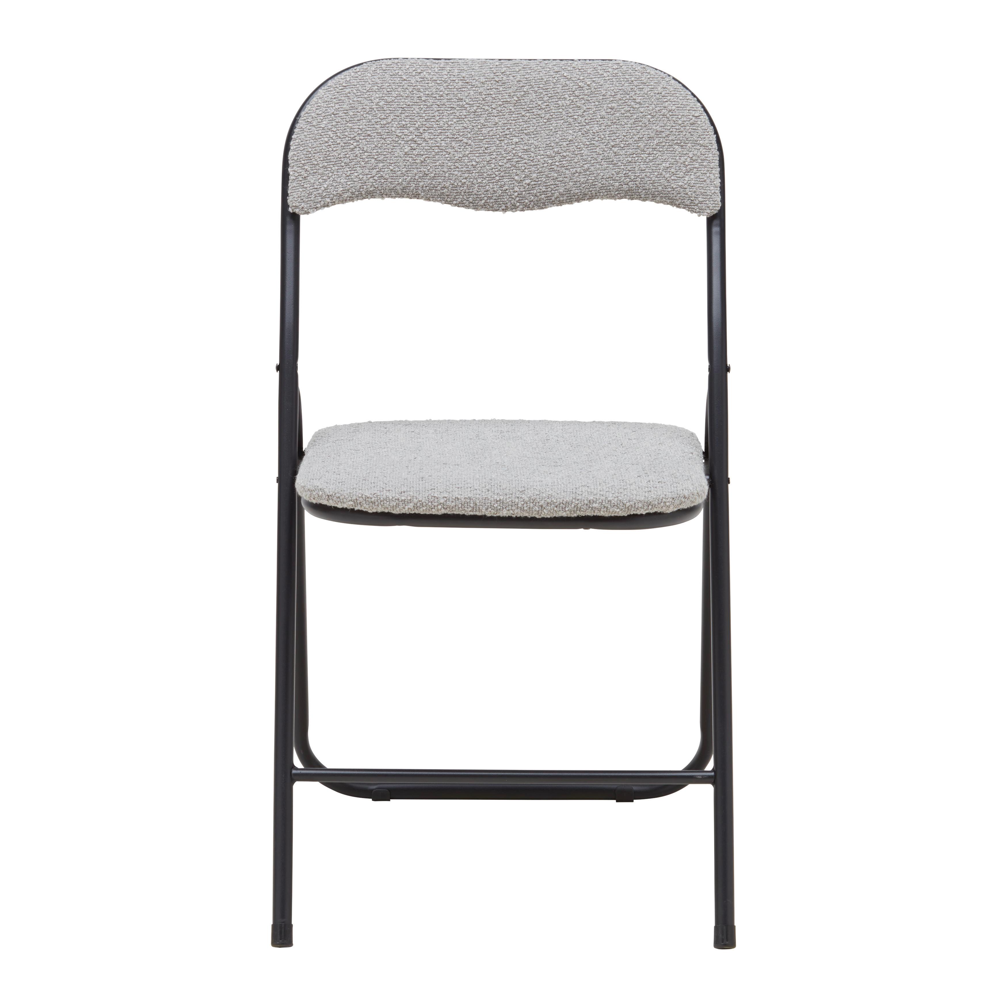 Zložljiv Stol Isabelle, Siva - siva/črna, Trendi, kovina/tekstil (44/78/44cm) - Mömax