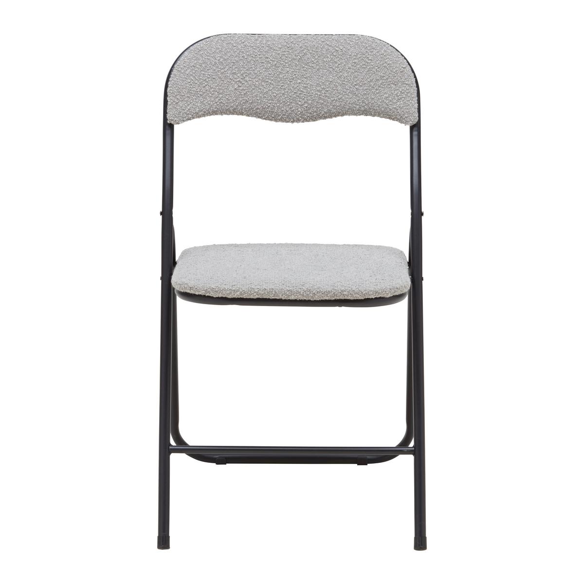 Sklopiva Stolica Isabelle - siva/crna, Lajfstajl, metal/tekstil (44/78/44cm) - Mömax