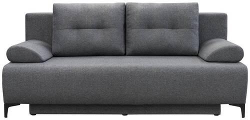 Zofa Boxspring Viera, Temno Siva, Ležišče, Predal - temno siva/črna, Moderno, kovina/tekstil (201/100/105cm) - Mömax