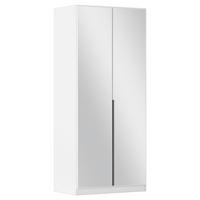 Ormar S Klasičnim Vratima Alabama - bijela/siva, Moderno, drvni materijal/metal (91/229/54cm) - Modern Living