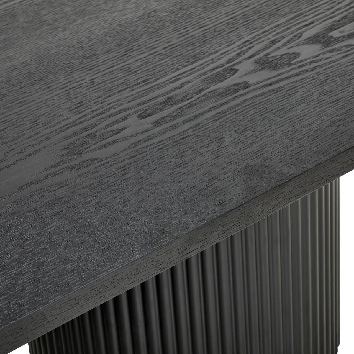 STOLIK KAWOWY KRETA - czarny, Design, materiał drewnopochodny/drewno (120/45/70cm) - Livetastic