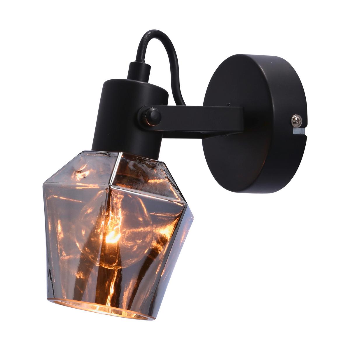 Reflektor Randi - crna, Design, staklo/metal (19/9/16cm)