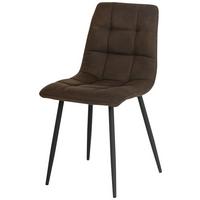 Stol Lech, Rjava - črna/rjava, Konvencionalno, kovina/tekstil (45/88/55cm) - Mömax