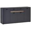 Comodă SLOT 4T - gri închis, Modern, material pe bază de lemn (183,4/90/40cm) - Modern Living