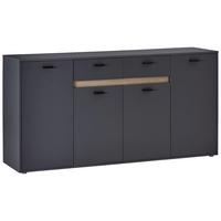 Comodă SLOT 4T - gri închis, Modern, material pe bază de lemn (183,4/90/40cm) - Modern Living