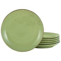 Set Desertnih Krožnikov Green, 6-Delni - zelena, Trend, keramika (21cm) - Creatable
