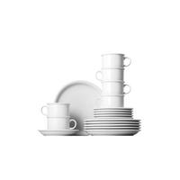 SERWIS KAWOWY TREND ROSENTHAL - biały, Basics, ceramika (31.6/28.2/31.6cm) - Thomas