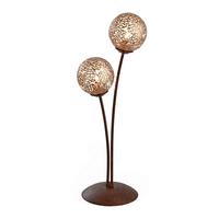 LAMPA STOŁOWA 4032-48 GRETA - kolor rdzawy/kolor złoty, Lifestyle, metal (17/17/53cm) - Paul Neuhaus