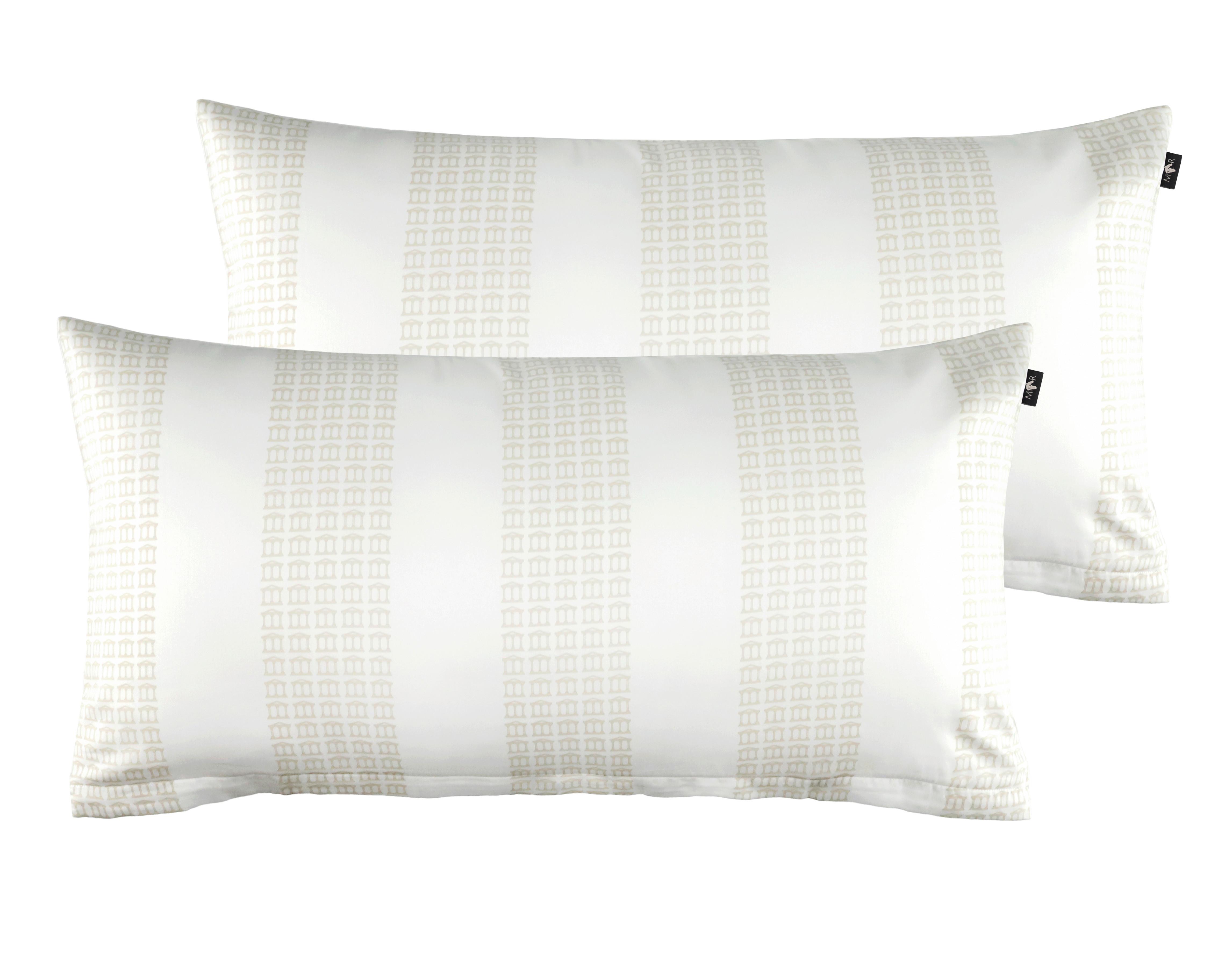 ZESTAW POSZEW NA PODUSZKI MRE-ALCUDIA - biały, Design, tkanina (40/80cm) - Marcel Remus