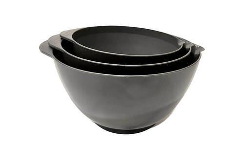Schüsselset Peter in Grau, 3-teilig - Grau, Konventionell, Kunststoff - Modern Living
