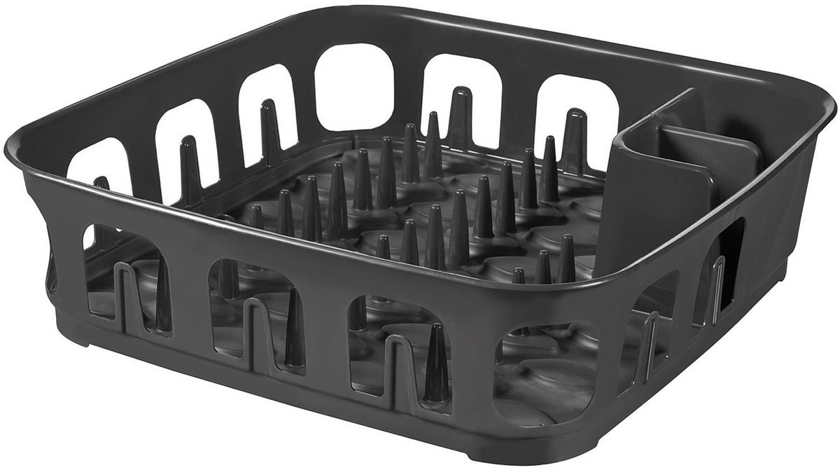 Edényszárító Essentials - sötétszürke, műanyag (39,1/39,1/10,9cm)