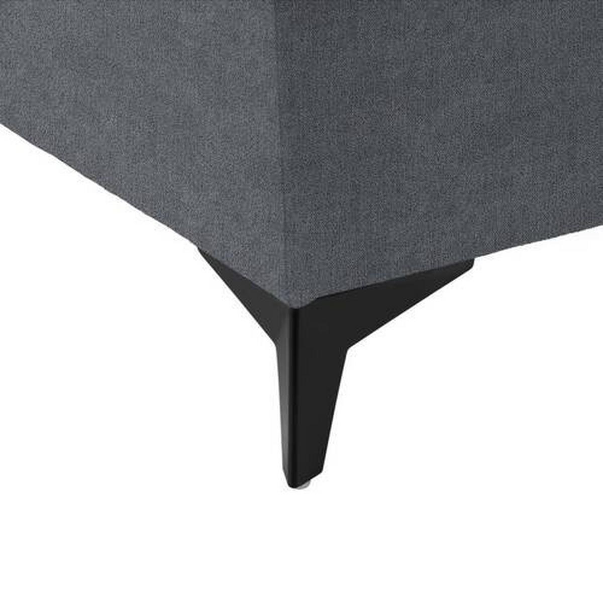 Boxbett Magic Taupe ca. 160x200cm - Taupe/Schwarz, KONVENTIONELL, Holzwerkstoff/Kunststoff (160/200cm) - Mömax