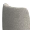 STOEL LIARA - Lichtgrijs/Zwart, Modern, Hout/Textiel (52/81,5/57cm) - Bessagi Home