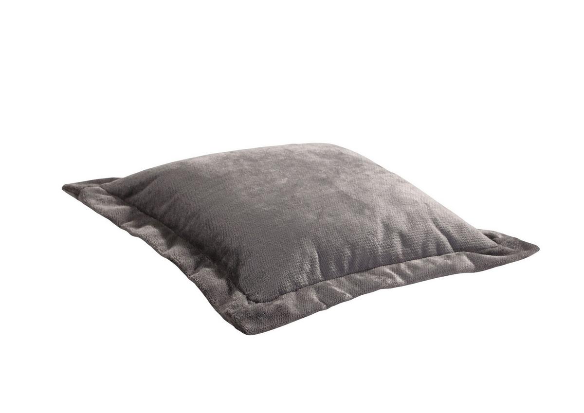 Zierkissen Bonelli Grau ca. 50x50cm - Grau, MODERN, Textil (50/50/5cm) - Mömax