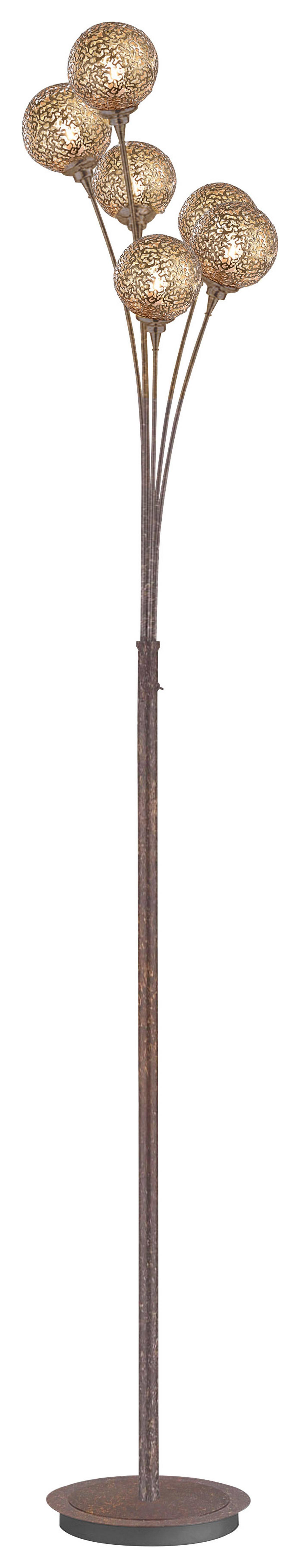 LAMPA STOJĄCA GRETA  398-48 - kolor rdzawy, Lifestyle, metal (34/34/184cm) - Paul Neuhaus