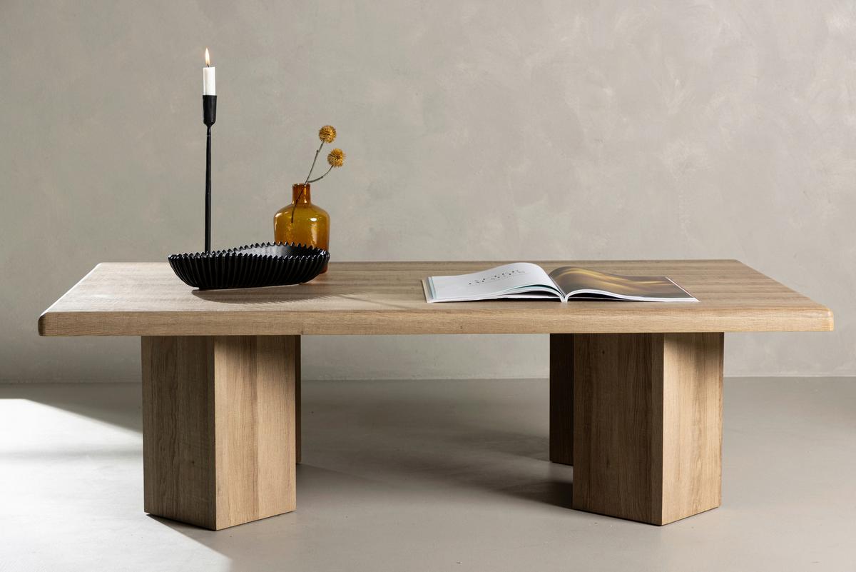 COUCHTISCH LILLEHAMMER - Hellbraun, Design, Holz (140/80/40cm) - Livetastic