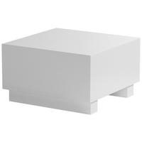 COUCHTISCH MONOBLOC - Weiss Hochglanz, Lifestyle, Holzwerkstoff (60/60/35cm) - Livetastic