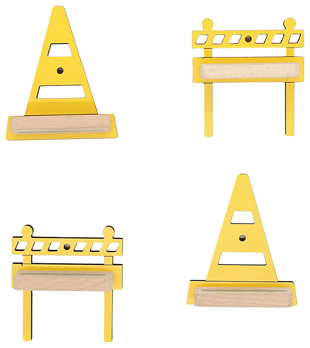 KINDERREGAL BOARTI - Gelb, Modern, Holzwerkstoff (13,5/10,5/5cm) - MID.YOU