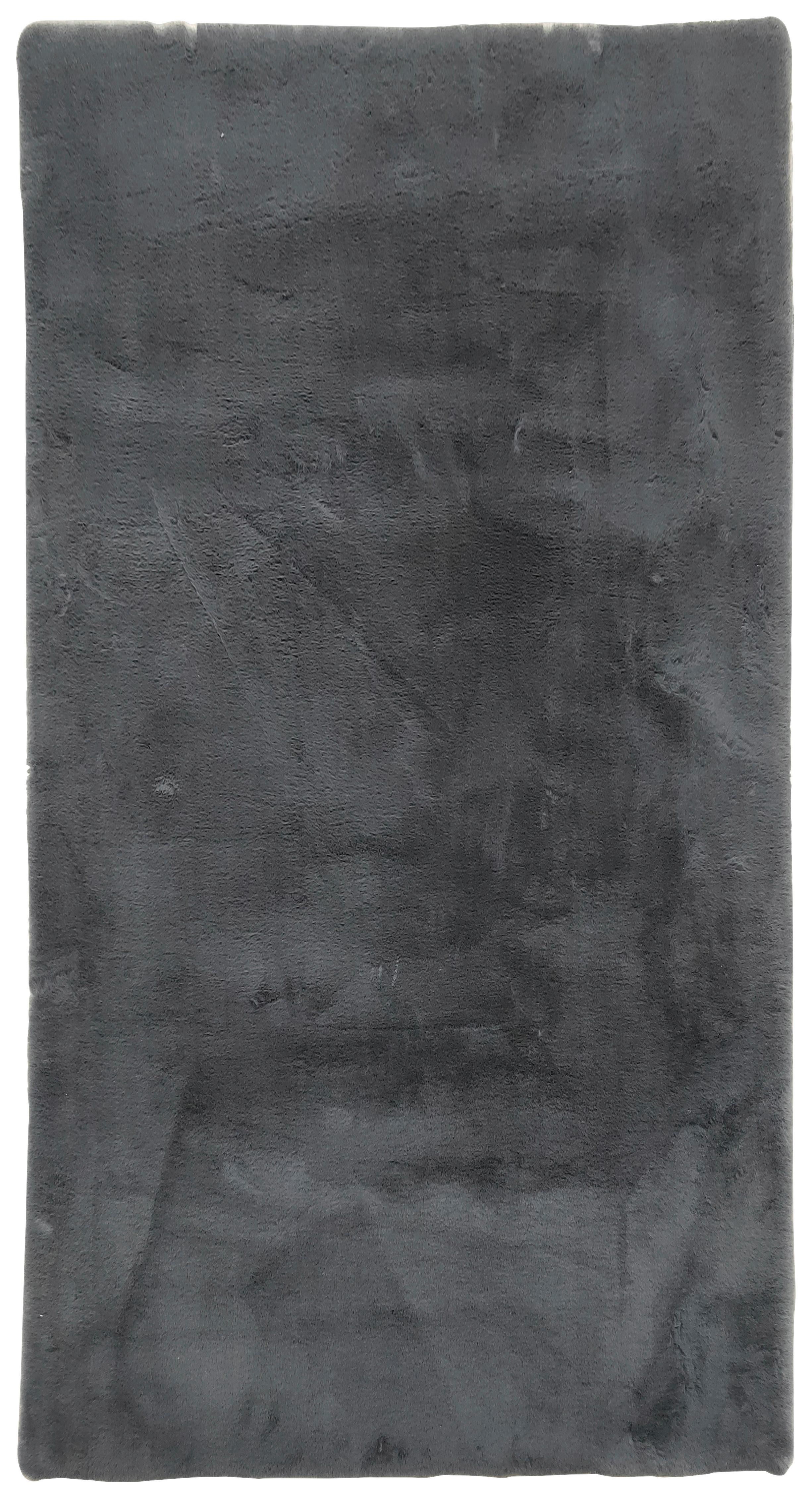 Kunstfell Caroline 1 in Anthrazit ca.80x150cm - Anthrazit, Textil (80/150cm) - Mömax