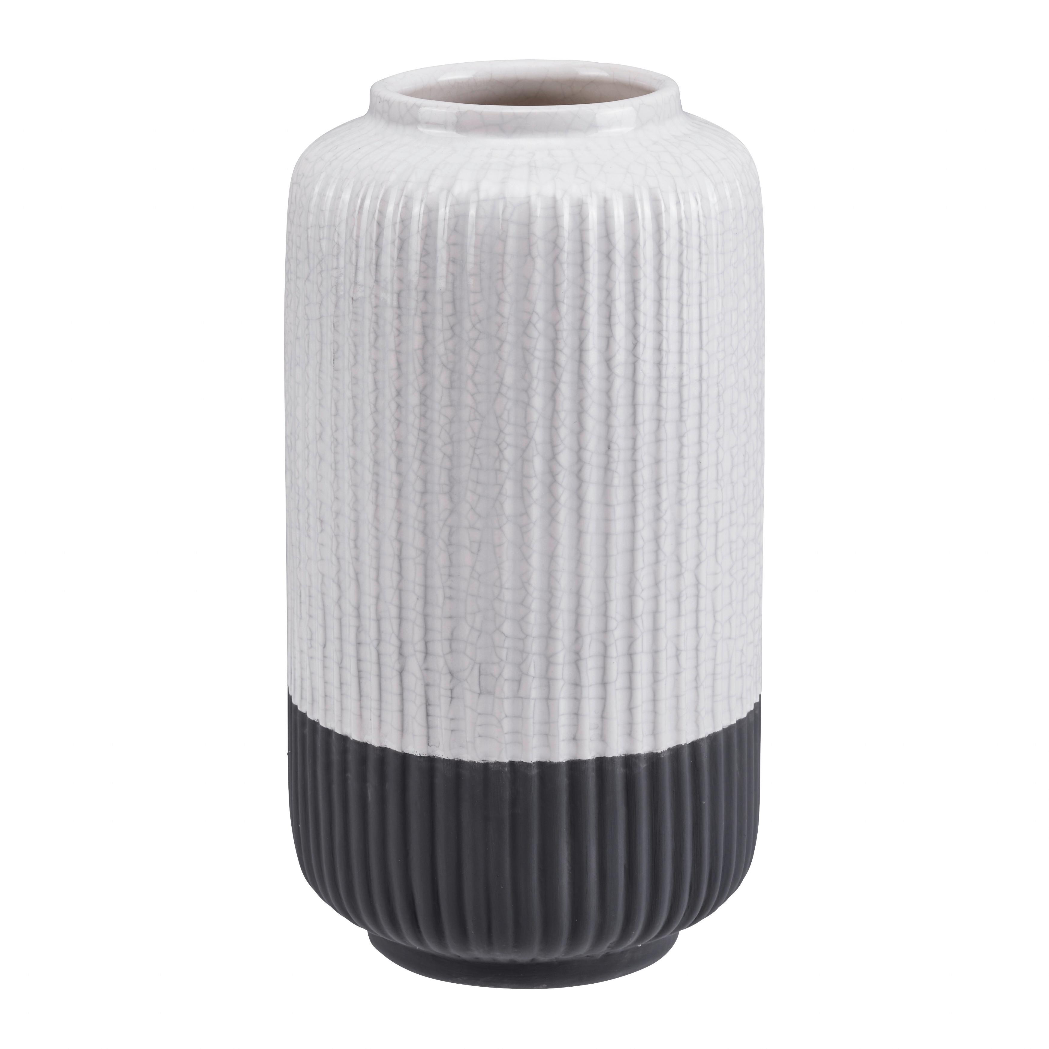 Vaza Rezzo - siva/bela, Moderno, keramika (10,8/20cm) - Bessagi Home