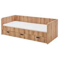 Raztegljiva Postelja Bianca, 90-180x200, Barva Hrasta - rjava, Konvencionalno, leseni material/les (90-180/200cm)