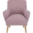 Sessel in Altrosa - Altrosa/Naturfarben, LIFESTYLE, Textil (77/82/44/78cm) - MÖMAX modern living