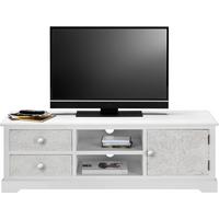 Tv Komoda Avery - brončane boje/bijela, Moderno, metal/drvo (140/45/40cm) - Bessagi Home