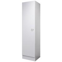 Omara Za Posodo Lucca, Bela - bela/barve aluminija, Konvencionalno, umetna masa/leseni material (50/200/57cm) - FlexWell